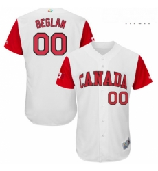 Mens Canada Baseball Majestic 00 Kellin Deglan White 2017 World Baseball Classic Authentic Team Jersey Mens Canada Baseball Majestic 00 Kellin Deglan White 2017 World Baseball Classic Authentic Team Jersey