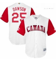 Mens Canada Baseball Majestic 25 Shane Dawson White 2017 World Baseball Classic Replica Team Jersey Mens Canada Baseball Majestic 25 Shane Dawson White 2017 World Baseball Classic Replica Team Jersey