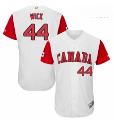 Mens Canada Baseball Majestic 44 Rowan Wick White 2017 World Baseball Classic Authentic Team Jersey Mens Canada Baseball Majestic 44 Rowan Wick White 2017 World Baseball Classic Authentic Team Jersey