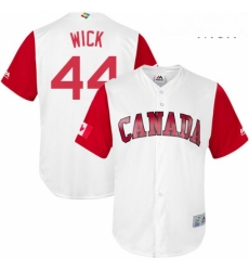 Mens Canada Baseball Majestic 44 Rowan Wick White 2017 World Baseball Classic Replica Team Jersey Mens Canada Baseball Majestic 44 Rowan Wick White 2017 World Baseball Classic Replica Team Jersey