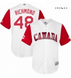 Mens Canada Baseball Majestic 48 Scott Richmond White 2017 World Baseball Classic Replica Team Jersey Mens Canada Baseball Majestic 48 Scott Richmond White 2017 World Baseball Classic Replica Team Jersey