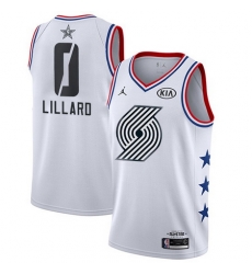 Blazers 0 Damian Lillard White Youth Basketball Jordan Swingman 2019 AllStar Game Jersey Blazers 0 Damian Lillard White Youth Basketball Jordan Swingman 2019 AllStar Game Jersey