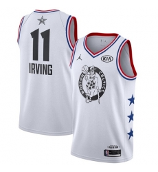Celtics #11 Kyrie Irving White Basketball Jordan Swingman 2019 All Star Game Jersey Celtics #11 Kyrie Irving White Basketball Jordan Swingman 2019 All Star Game Jersey