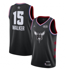 Hornets #15 Kemba Walker Black Basketball Jordan Swingman 2019 All Star Game Jersey Hornets #15 Kemba Walker Black Basketball Jordan Swingman 2019 All Star Game Jersey