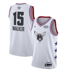 Hornets #15 Kemba Walker White Basketball Jordan Swingman 2019 All Star Game Jersey Hornets #15 Kemba Walker White Basketball Jordan Swingman 2019 All Star Game Jersey