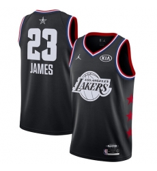 Lakers #23 LeBron James Black Basketball Jordan Swingman 2019 All Star Game Jersey Lakers #23 LeBron James Black Basketball Jordan Swingman 2019 All Star Game Jersey