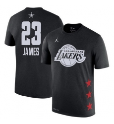 Lakers 23 Lebron James Black 2019 NBA All Star Game Men's T Shirt Lakers 23 Lebron James Black 2019 NBA All Star Game Men's T Shirt