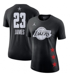 Lakers 23 Lebron James Black 2019 NBA All Star Game Women's T Shirt Lakers 23 Lebron James Black 2019 NBA All Star Game Women's T Shirt