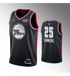 Men's Philadelphia 76ers Ben Simmons Jordan Brand Black 2019 NBA All-Star Game Finished Swingman Jersey Men's Philadelphia 76ers Ben Simmons Jordan Brand Black 2019 NBA All-Star Game Finished Swingman Jersey