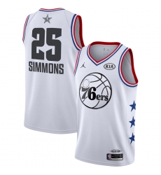 Men's Philadelphia 76ers Ben Simmons Jordan Brand White 2019 NBA All-Star Game Finished Swingman Jersey Men's Philadelphia 76ers Ben Simmons Jordan Brand White 2019 NBA All-Star Game Finished Swingman Jersey
