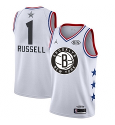 Nets 1 DAngelo Russell White Youth Basketball Jordan Swingman 2019 AllStar Game Jersey Nets 1 DAngelo Russell White Youth Basketball Jordan Swingman 2019 AllStar Game Jersey