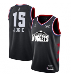 Nuggets #15 Nikola Jokic Black Basketball Jordan Swingman 2019 All Star Game Jersey Nuggets #15 Nikola Jokic Black Basketball Jordan Swingman 2019 All Star Game Jersey