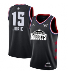 Nuggets 15 Nikola Jokic Black Youth Basketball Jordan Swingman 2019 AllStar Game Jersey Nuggets 15 Nikola Jokic Black Youth Basketball Jordan Swingman 2019 AllStar Game Jersey
