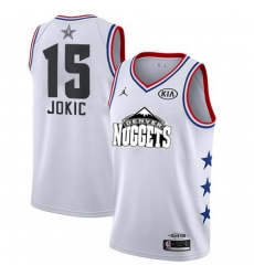 Nuggets 15 Nikola Jokic White Youth Basketball Jordan Swingman 2019 AllStar Game Jersey Nuggets 15 Nikola Jokic White Youth Basketball Jordan Swingman 2019 AllStar Game Jersey