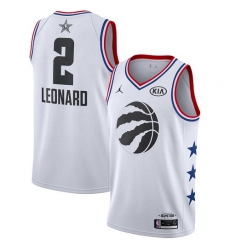 Raptors #2 Kawhi Leonard White Basketball Jordan Swingman 2019 All Star Game Jersey Raptors #2 Kawhi Leonard White Basketball Jordan Swingman 2019 All Star Game Jersey