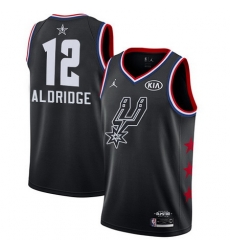 Spurs 12 LaMarcus Aldridge Black Youth Basketball Jordan Swingman 2019 AllStar Game Jersey Spurs 12 LaMarcus Aldridge Black Youth Basketball Jordan Swingman 2019 AllStar Game Jersey