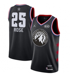 Timberwolves 25 Derrick Rose Black Basketball Jordan Swingman 2019 All Star Game Jersey Timberwolves 25 Derrick Rose Black Basketball Jordan Swingman 2019 All Star Game Jersey