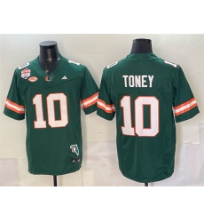 Men Miami Hurricanes 10 Malachi Toney Green F U S E Fiesta Bowl Champions Florida Patch Stitched Football Jersey Men Miami Hurricanes 10 Malachi Toney Green F U S E Fiesta Bowl Champions Florida Patch Stitched Football Jersey
