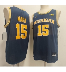 Men Michigan Wolverines  15 Aday Mara Navy 2026 Vapor Limited Stitched Football Jersey