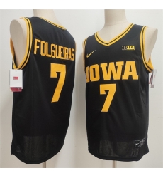 Men Iowa Hawkeyes 7 Alvaro Folgueiras Black Stitched Jersey Men Iowa Hawkeyes 7 Alvaro Folgueiras Black Stitched Jersey