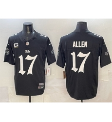 Men Buffalo Bills 17 Josh Allen Black F U S E Gothic Cold Front Edition With 4 Star C Patch Vapor Limited Stitched Football Jersey Men Buffalo Bills 17 Josh Allen Black F U S E Gothic Cold Front Edition With 4 Star C Patch Vapor Limited Stitched Football Jersey
