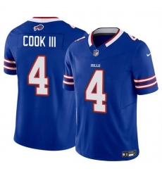 Men Buffalo Bills 4 James Cook III Blue 2025 F U S E Vapor Untouchable Limited Stitched Football Jersey Men Buffalo Bills 4 James Cook III Blue 2025 F U S E Vapor Untouchable Limited Stitched Football Jersey