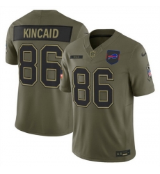 Men Buffalo Bills 86 Dalton Kincaid Olive 2025 F U S E  Salute to Service Limited Stitched Football Jersey