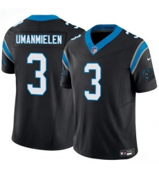 Men Carolina Panthers 3 Princely Umanmielen Black 2025 F U S E Vapor Limited Stitched Football Jersey Men Carolina Panthers 3 Princely Umanmielen Black 2025 F U S E Vapor Limited Stitched Football Jersey