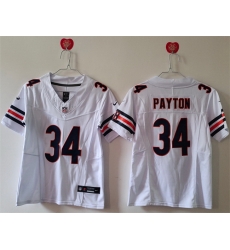 Women Chicago Bears 34 Walter Payton White 2024 F U S E Vapor Stitched Jersey Women Chicago Bears 34 Walter Payton White 2024 F U S E Vapor Stitched Jersey
