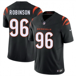 Men Cincinnati Bengals  96 Landon Robinson Black 2026 Draft F U S E  Vapor Untouchable Limited Stitched Football Jersey
