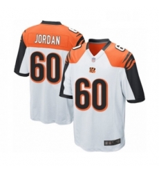 Mens Cincinnati Bengals 60 Michael Jordan Game White Football Jersey Mens Cincinnati Bengals 60 Michael Jordan Game White Football Jersey