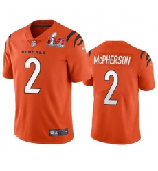 Nike Cincinati Bengals 2 Evan McPherson Orange 2022 Super Bowl LVI Vapor Limited Jersey Nike Cincinati Bengals 2 Evan McPherson Orange 2022 Super Bowl LVI Vapor Limited Jersey