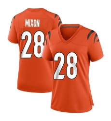 Women Cincinnati Bengals 28 Joe Mixon Orange Vapor Untouchable Limited Jersey Women Cincinnati Bengals 28 Joe Mixon Orange Vapor Untouchable Limited Jersey