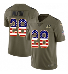 Youth Nike Cincinnati Bengals 28 Joe Mixon Limited OliveUSA Flag 2017 Salute to Service NFL Jersey Youth Nike Cincinnati Bengals 28 Joe Mixon Limited OliveUSA Flag 2017 Salute to Service NFL Jersey