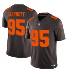 Men Cleveland Browns 95 Myles Garrett Brown 2025 F U S E Alpha Dawg Limited Stitched Football Jersey Men Cleveland Browns 95 Myles Garrett Brown 2025 F U S E Alpha Dawg Limited Stitched Football Jersey