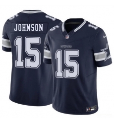 Men Dallas Cowboys 15 Tyler Johnson Navy 2026 F U S E Vapor Untouchable Limited Stitched Football Jersey Men Dallas Cowboys 15 Tyler Johnson Navy 2026 F U S E Vapor Untouchable Limited Stitched Football Jersey