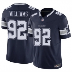 Men Dallas Cowboys 92 Quinnen Williams Navy 2025 F U S E Vapor Untouchable Limited Stitched Football Jersey
