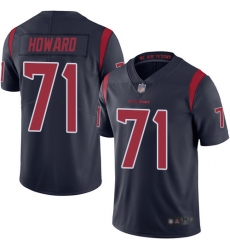 Texans 71 Tytus Howard Navy Blue Men Stitched Football Limited Rush Jersey Texans 71 Tytus Howard Navy Blue Men Stitched Football Limited Rush Jersey