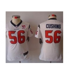 Nike Women Houston Texans #56 Brian Cushing white NFL Jerseys W 10th Patch Nike Women Houston Texans #56 Brian Cushing white NFL Jerseys W 10th Patch