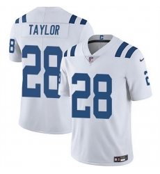 Men Indianapolis Colts 28 Jonathan Taylor White Vapor Limited Stitched Football Jersey Men Indianapolis Colts 28 Jonathan Taylor White Vapor Limited Stitched Football Jersey