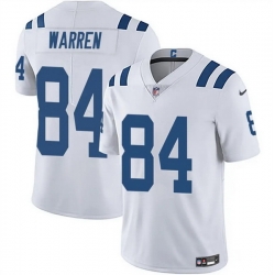 Men Indianapolis Colts 84 Tyler Warren White Vapor Limited Stitched Football Jersey