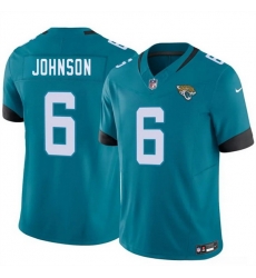 Men Jacksonville Jaguars 6 Antonio Johnson Teal 2026 F U S E Vapor Untouchable Limited Stitched Jersey Men Jacksonville Jaguars 6 Antonio Johnson Teal 2026 F U S E Vapor Untouchable Limited Stitched Jersey