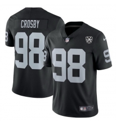 Men Las Vegas Raiders 98 Maxx Crosby Black 2024 65th Anniversary Patch Vapor Stitched Football Jersey Men Las Vegas Raiders 98 Maxx Crosby Black 2024 65th Anniversary Patch Vapor Stitched Football Jersey