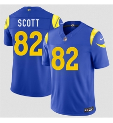 Men Los Angeles Rams  82 Tyler Scott Royal 2026 F U S E  Vapor Limited Stitched Football Jersey
