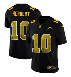 Los Angeles Chargers 10 Justin Herbert Men Black Nike Golden Sequin Vapor Limited NFL Jersey Los Angeles Chargers 10 Justin Herbert Men Black Nike Golden Sequin Vapor Limited NFL Jersey