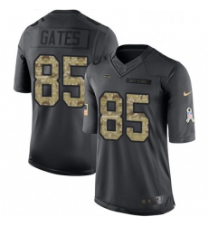 Men Nike Los Angeles Chargers 85 Antonio Gates Limited Black 2016 Salute to Service NFL Jersey Men Nike Los Angeles Chargers 85 Antonio Gates Limited Black 2016 Salute to Service NFL Jersey