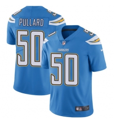 Mens Los Angel Chargers #50 Hayes Pullard Electric Blue Alternate Vapor Untouchable Jersey Mens Los Angel Chargers #50 Hayes Pullard Electric Blue Alternate Vapor Untouchable Jersey