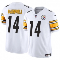 Men Pittsburgh Steelers 14 Kenneth Gainwell White 2025 F U S E  Vapor Limited Stitched Football Jersey