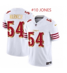Men San Francisco 49ers 10 Mac Jones White 2025 F U S E Rivalries Vapor Limited Stitched Football Jersey Men San Francisco 49ers 10 Mac Jones White 2025 F U S E Rivalries Vapor Limited Stitched Football Jersey