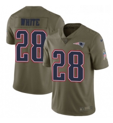 Mens Nike New England Patriots 28 James White Limited Olive 2017 Salute to Service NFL Jersey Mens Nike New England Patriots 28 James White Limited Olive 2017 Salute to Service NFL Jersey